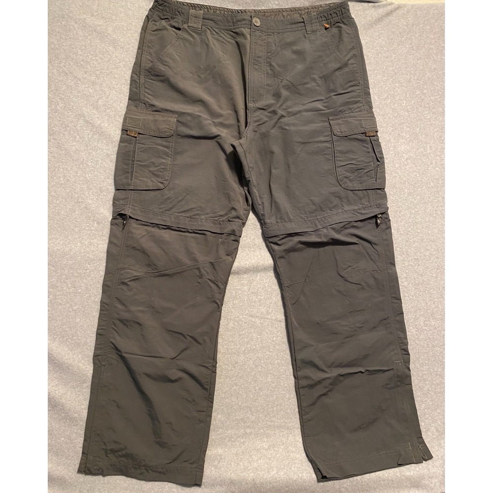 Pacific Trail‎ Cargo Pants Men's 37 x 31 Gray Pockets Convertable Straight Leg